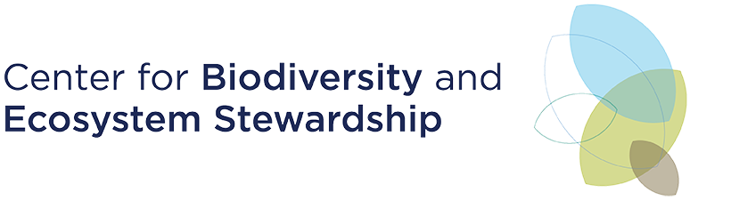"Center for Biodiversity and Ecosystem Stewardship" as stylized text with graphic element on the right.