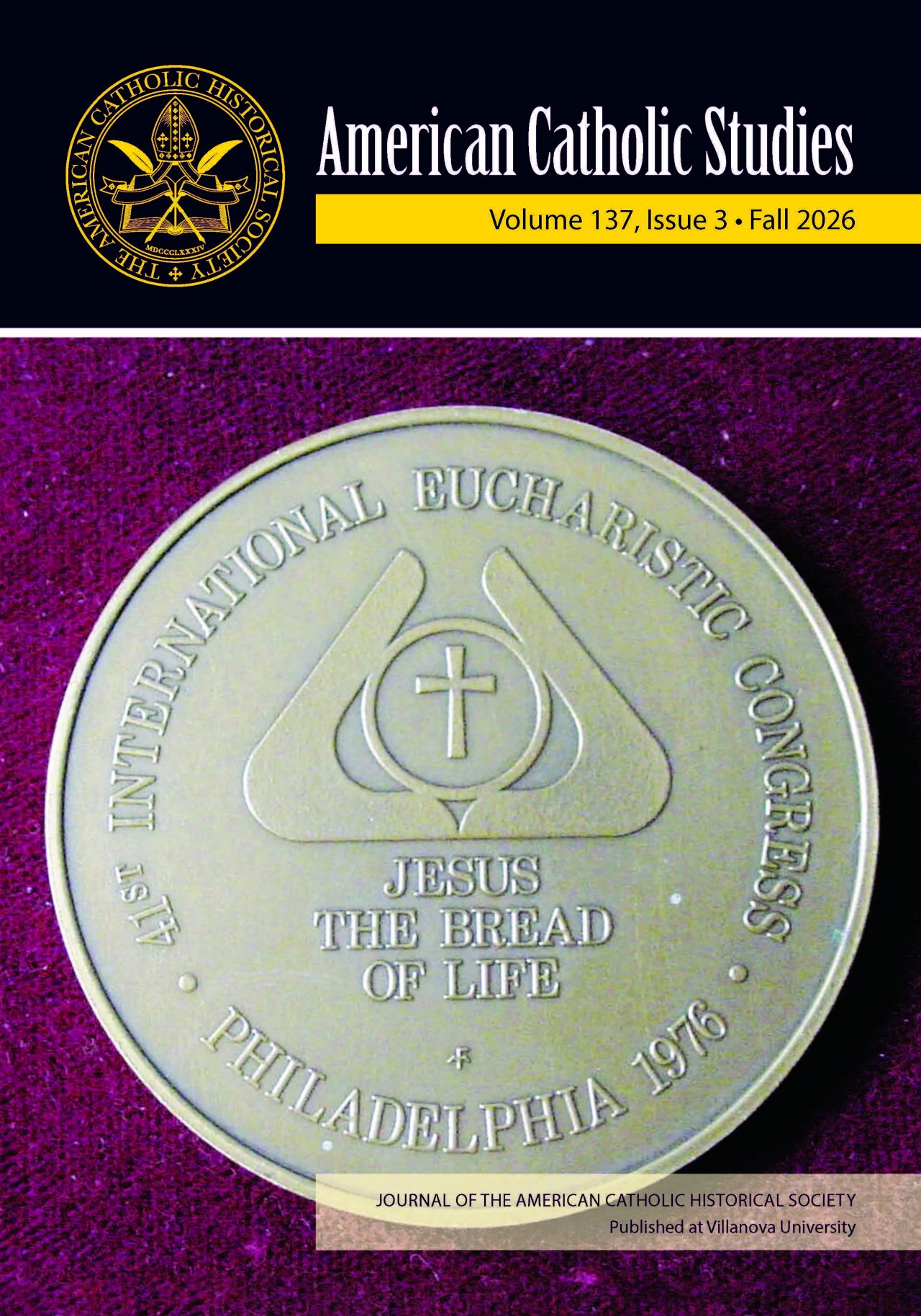 Cover of the American Catholic Studies journal
