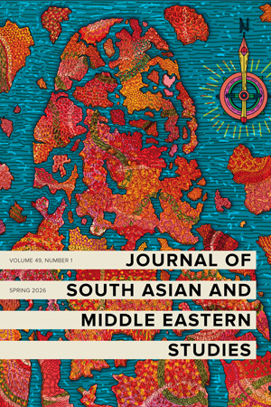 Cover of the Journal of South Asian and Middle Eastern Studies