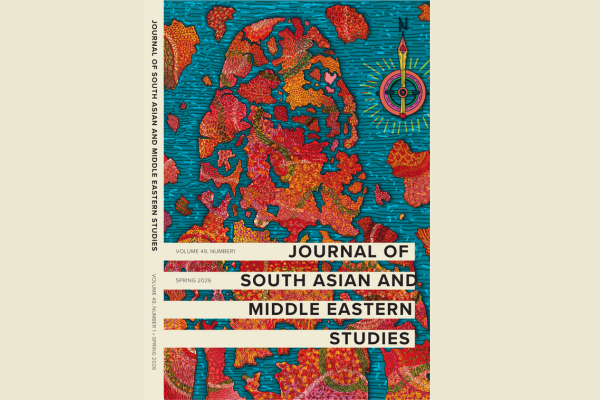 The Journal of South Asian and Middle Eastern Studies cover for the spring 2026 issue.