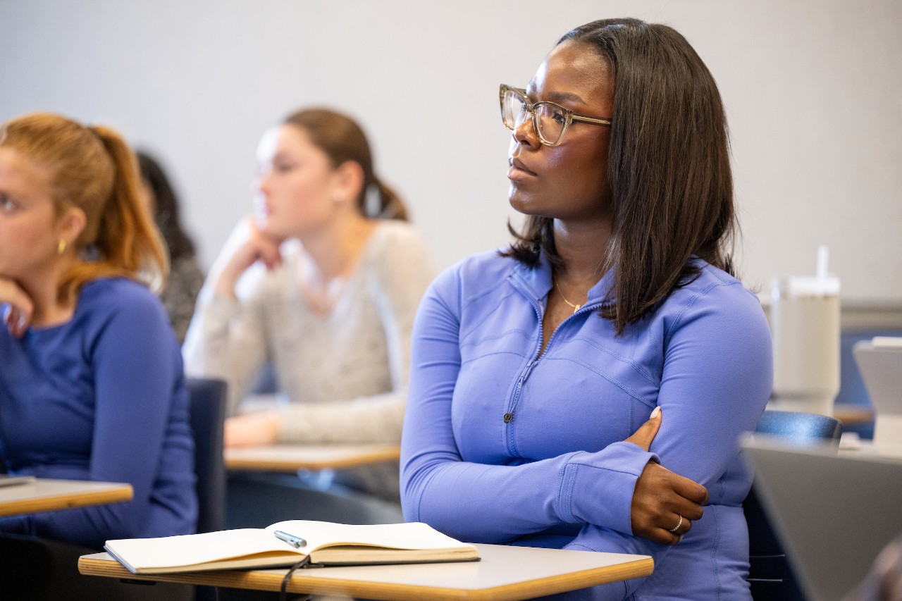 student in class