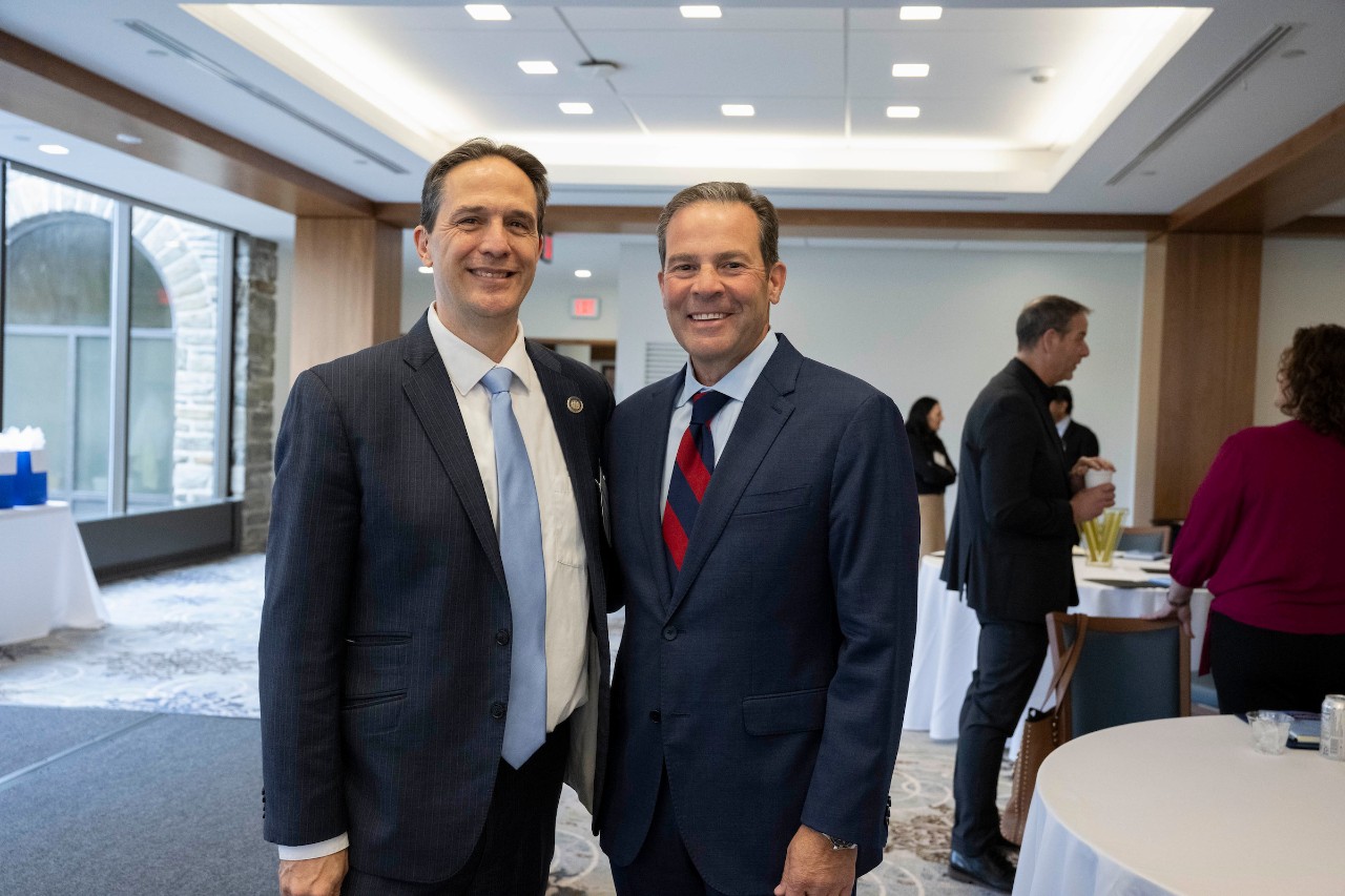 State Rep. Joe Hohenstein and Villanova University Provost Patrick Maggitti
