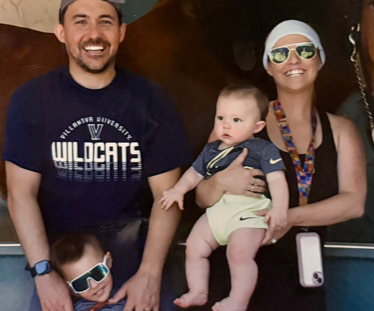 Adam Richardson and his family