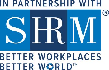 SHRM partnership logo with text: Better Workplaces Better World