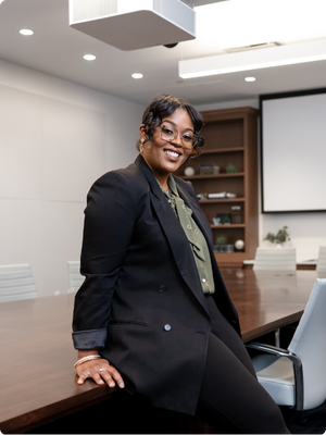 woman smiling at camera