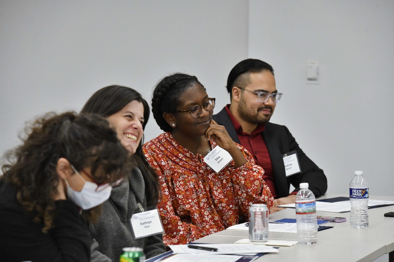 Students at conference