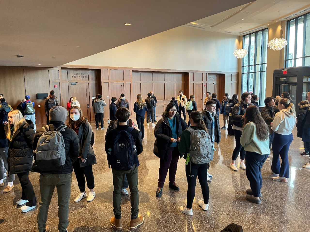 Students attend a Villanova Leadership Program event