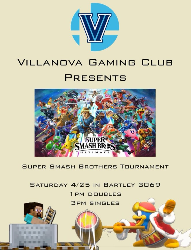 Villanova Gaming Club Super Smash Bros Tournament