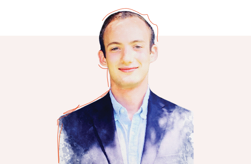 Headshot of Jeremy Puntel smiling directly at the camera wearing a dark blue suit jacket and light blue dress shirt. 