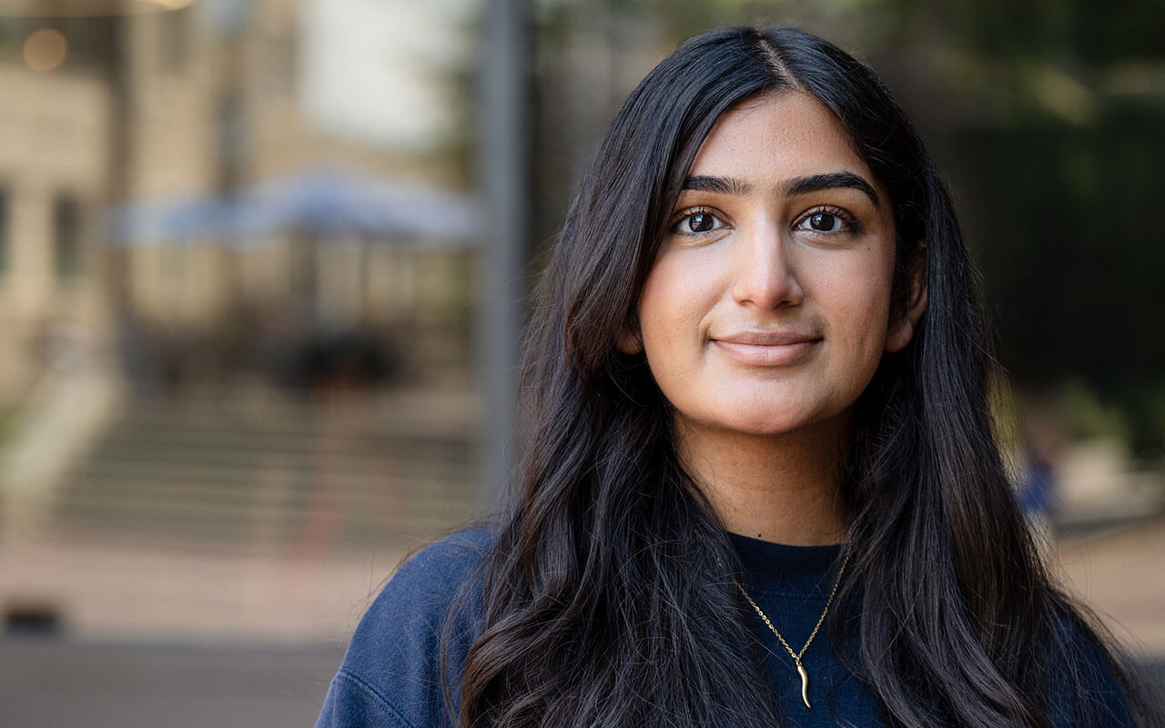 Headshot of Khushi Vandra, Villanova Class of 2026, College of Liberal Arts and Sciences.