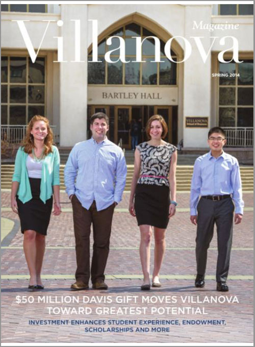 Cover of Villanova Magazine Spring 2014
