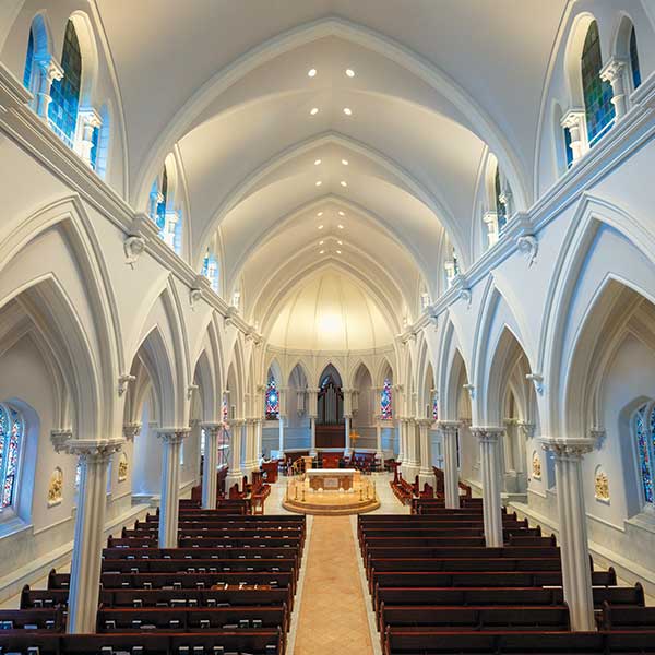 the interior of St. Thomas of Villanova Church